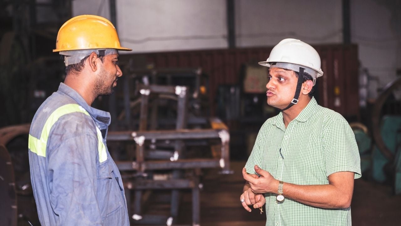 factory worker arguing